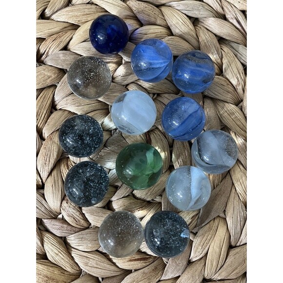 Antique & Vintage Marbles Swirl Marble Glass 2 Lbs Vintage Estate Sale Find Lot - Picture 13 of 15